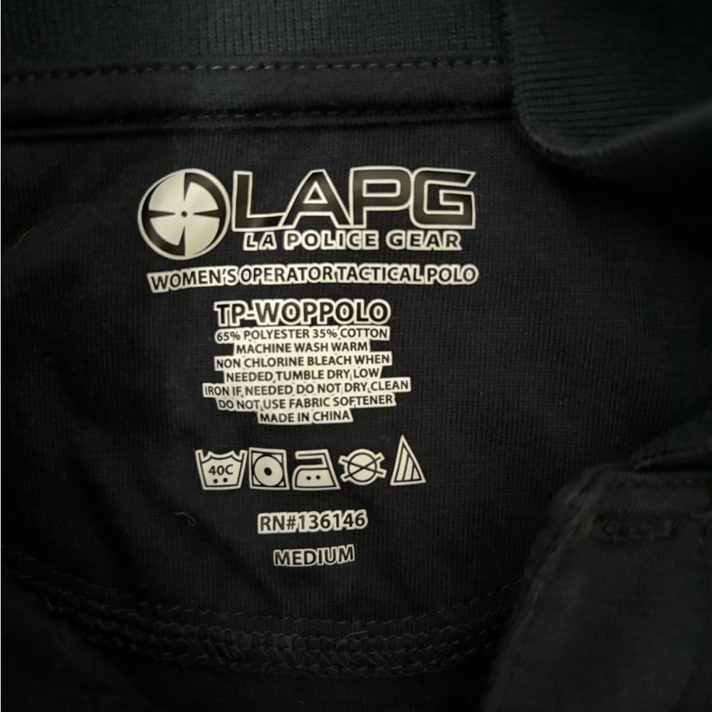 LAPG Navy Blue Female Tactical Polo Size Medium - Picture 3 of 3